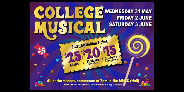 College musical poster.
